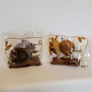 Disney The Lion King McDonalds Happy Meal Toys Simba & Pumba Rare.